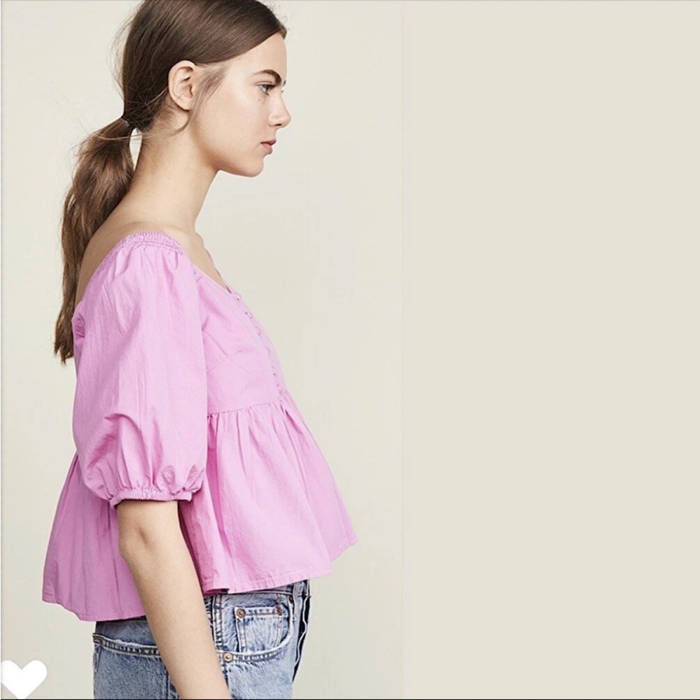 Free People Veronica Sweetheart Blouse - Picture 3 of 11